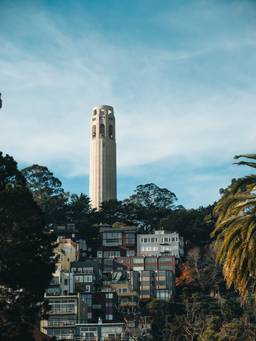 Coit Tower, Telegraph Hill and Pioneer Park
