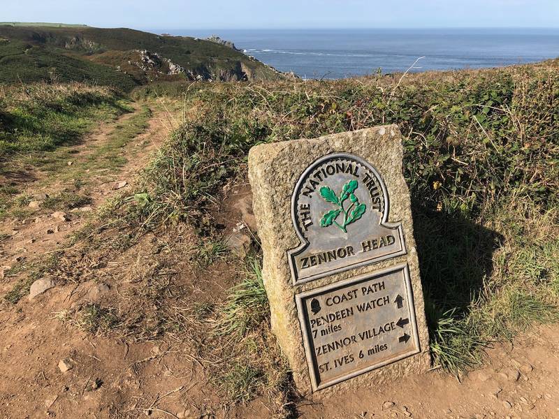 Sign to Zennor Head