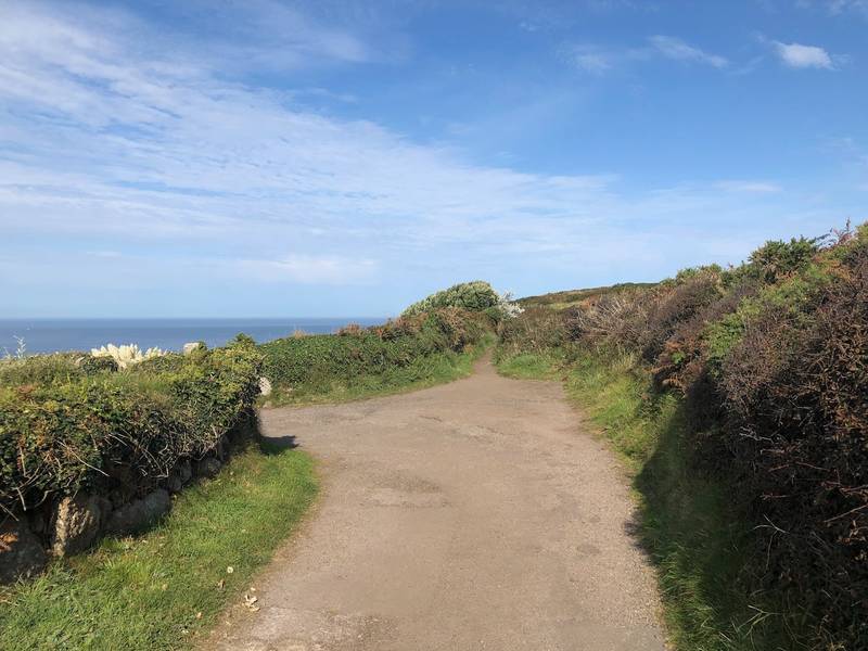 Zennor track to footpath